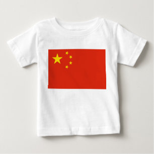Camiseta bebé con bandera de China