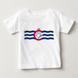 Camiseta bebé con bandera de Cincinnati City, EE.U