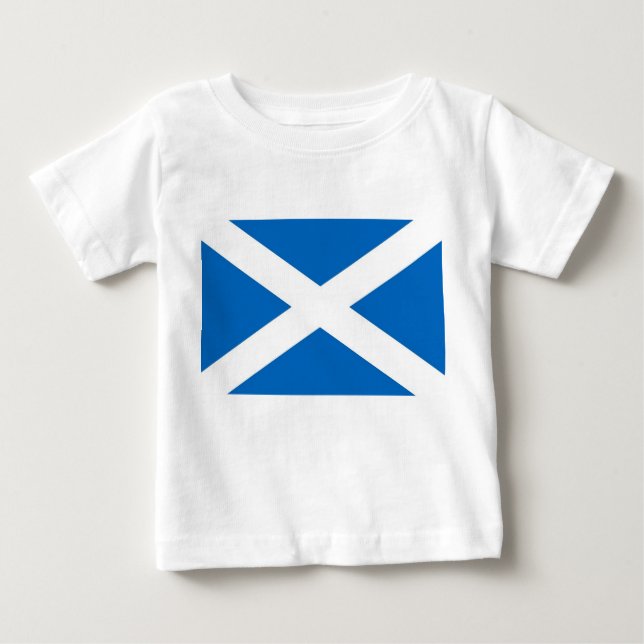 Camiseta bebé con bandera de Escocia (Anverso)