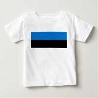 Camiseta bebé con bandera de Estonia