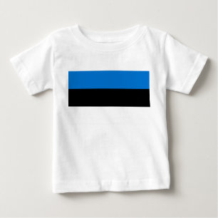 Camiseta bebé con bandera de Estonia