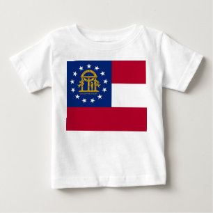 Camiseta bebé con bandera de Georgia, EE.UU.