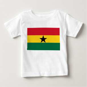 Camiseta bebé con bandera de Ghana