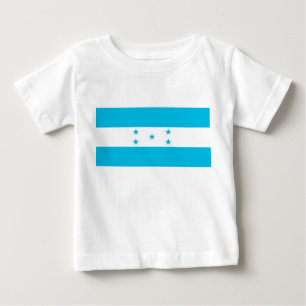 Camiseta bebé con bandera de Honduras