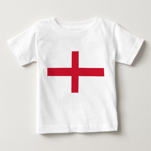 Camiseta bebé con bandera de Inglaterra (Anverso)