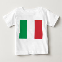 Camiseta bebé con bandera de Italia