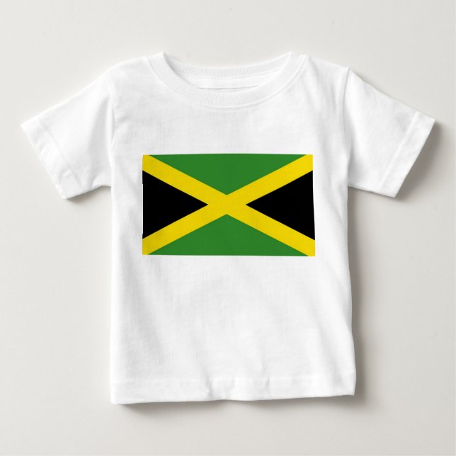 Camiseta bebé con bandera de Jamaica (Anverso)