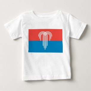 Camiseta bebé con bandera de Kansas City