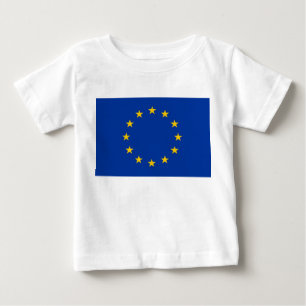Camiseta bebé con bandera de la Unión Europea