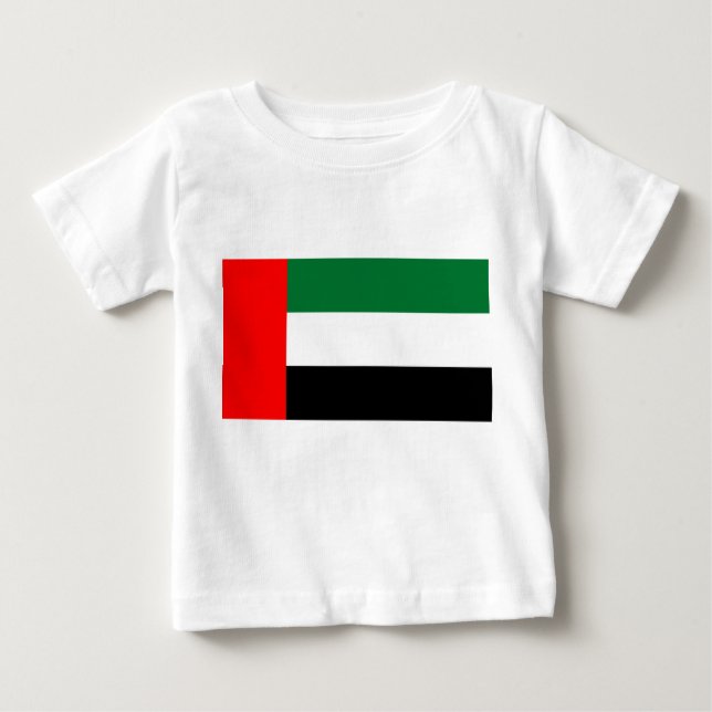Camiseta bebé con bandera de los Emiratos Árabes U (Anverso)
