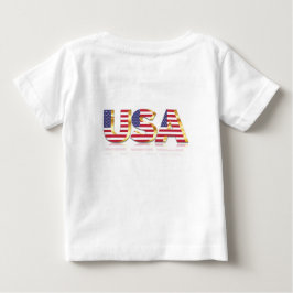 Camiseta bebé con bandera de los Estados Unidos