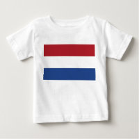 Camiseta bebé con bandera de los Países Bajos