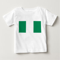 Camiseta bebé con bandera de Nigeria