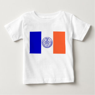 Camiseta bebé con bandera de Nueva York, EE.UU.