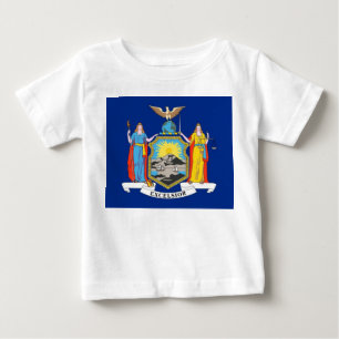 Camiseta bebé con bandera de Nueva York, EE.UU.