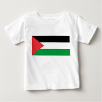 Camiseta bebé con bandera de Palestina