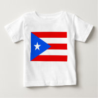 Camiseta bebé con bandera de Puerto Rico, EE.UU.