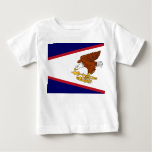 Camiseta bebé con bandera de Samoa Americana