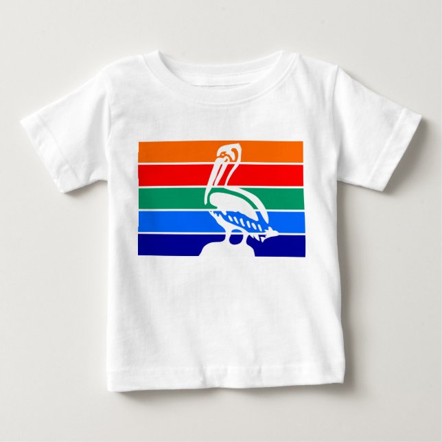 Camiseta bebé con bandera de San Petersburgo (Anverso)