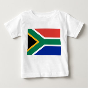 Camiseta bebé con bandera de Sudáfrica