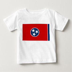 Camiseta bebé con bandera de Tennessee, EE.UU.