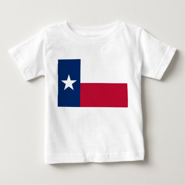 Camiseta bebé con bandera de Texas, EE.UU. (Anverso)