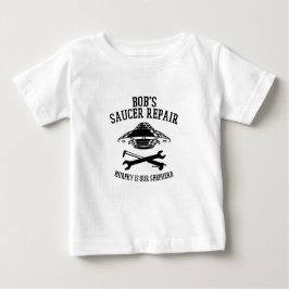camiseta bebé con el logo de la reparación de Sauc