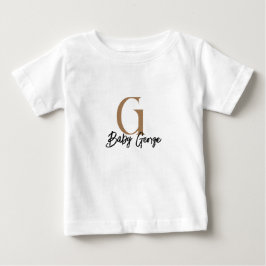Camiseta bebé con nombre de monograma personalizad