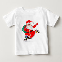 Camiseta bebé con Santa Claus - Navidades