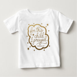 Camiseta bebé con versículo de la Biblia 1 Samuel