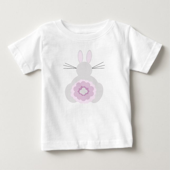 Camiseta bebé conejo de Pascua (Anverso)