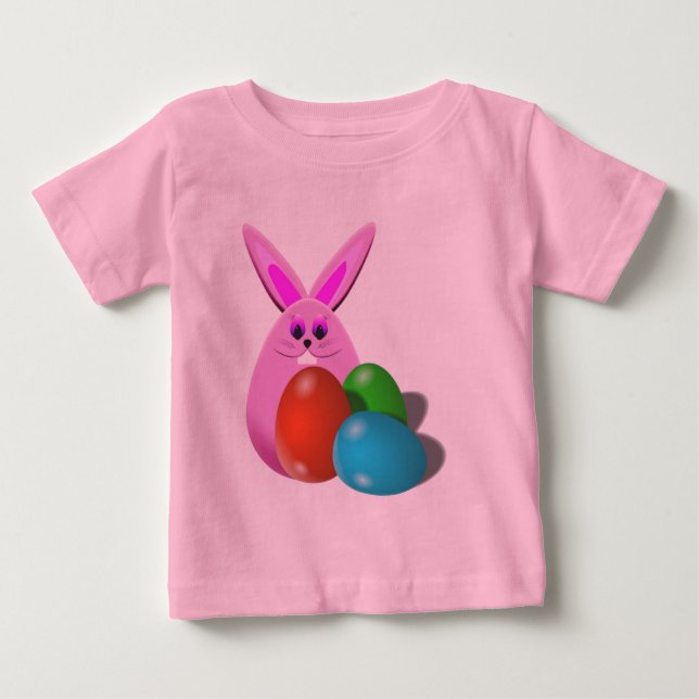 Camiseta bebé conejo de Pascua (Anverso)