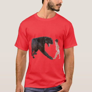 Camiseta Bebé contra leopardo