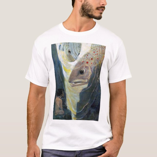Camiseta Bebé de agua y peces, Jessie Willcox Smith (Anverso)