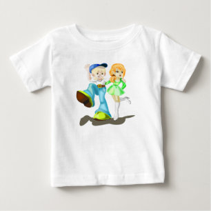 Camiseta bebé de amigos felices
