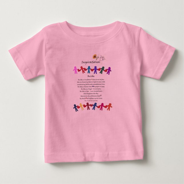 Camiseta bebé de amistad Inspiradora del corazón (Anverso)