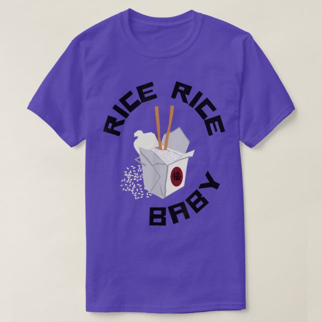 Camiseta Bebé de arroz sacando palillos de arroz Bo Rice as (Diseño del anverso)