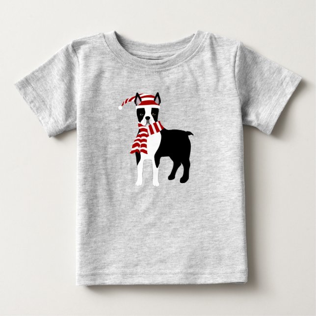 Camiseta bebé de Boston Terrier (Anverso)