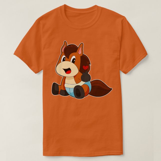 Camiseta Bebé de caballo (Diseño del anverso)