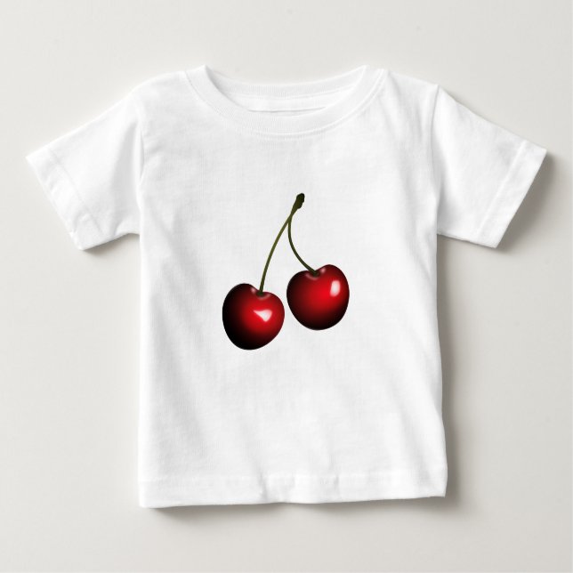Camiseta bebé de cerezas dulces (Anverso)
