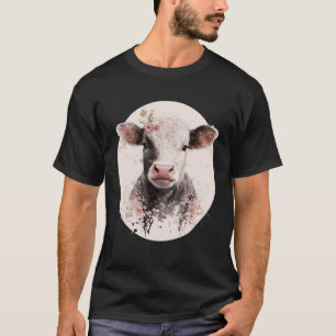 Camiseta Bebé de cerezo Cow Calf Granja japonesa Sakura