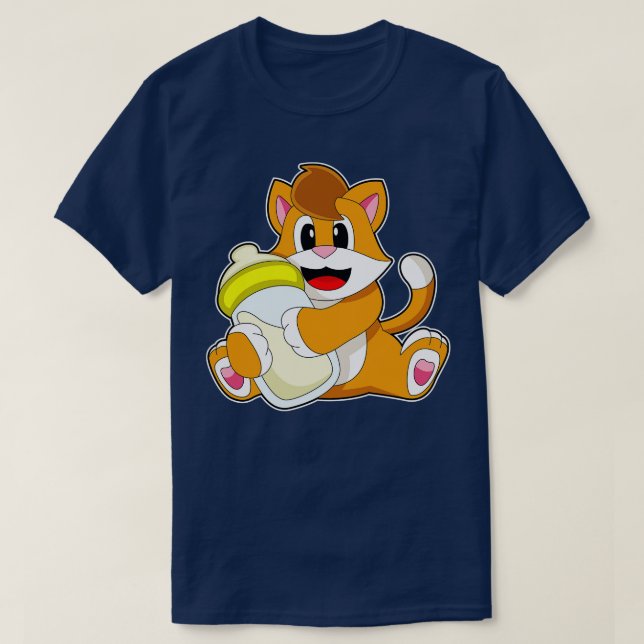 Camiseta Bebé de gato Leche (Diseño del anverso)