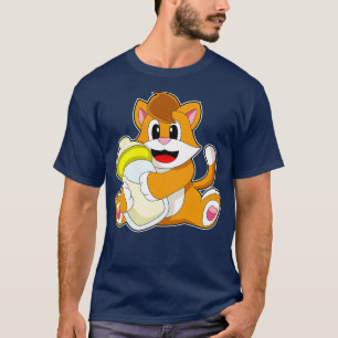 Camiseta Bebé de gato Leche