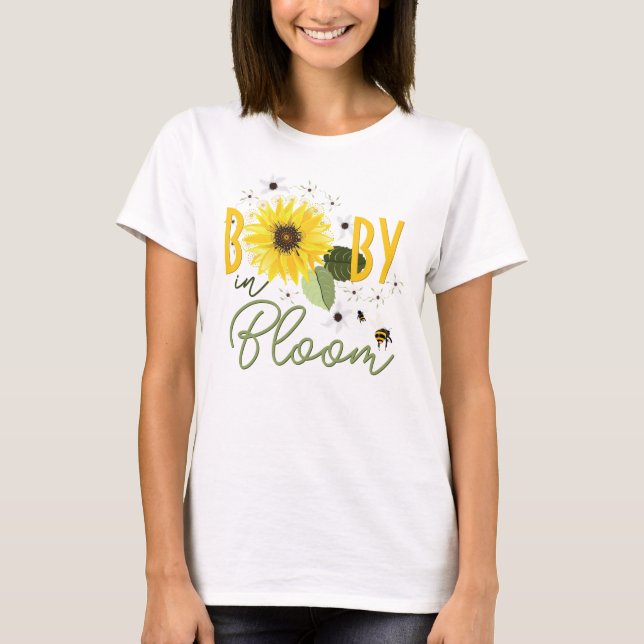Camiseta Bebé de girasol en flor (Anverso)