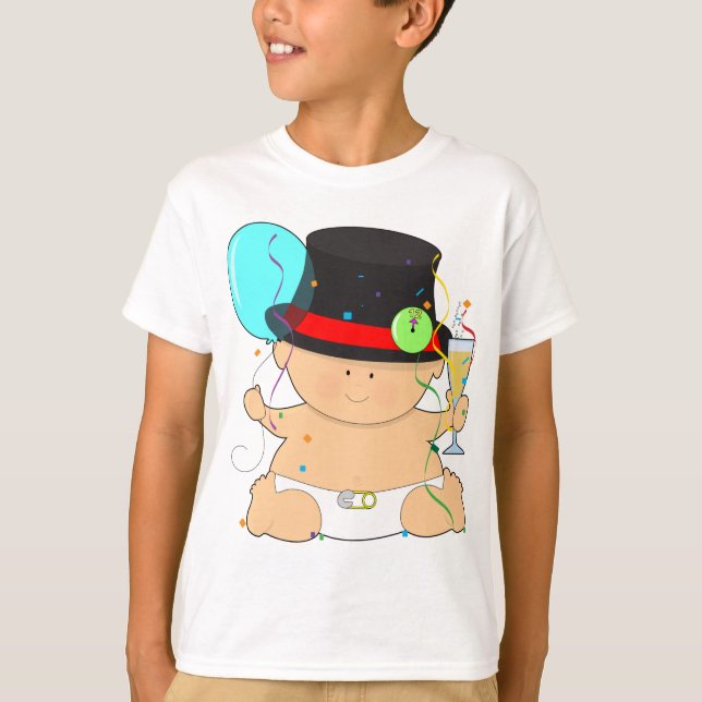 Camiseta Bebé de la Feliz Año Nuevo (Anverso)