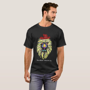 Camiseta ¡Bebé de la paz! Lenny el león