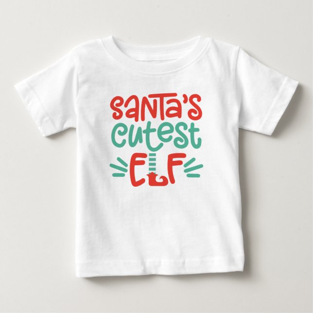 Camiseta bebé de Navidades mayores de Santa Claus (Anverso)