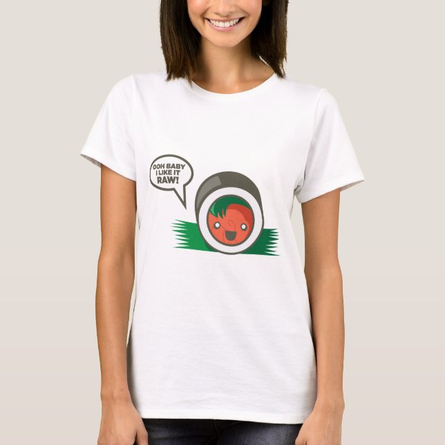 Camiseta Bebé de Ooh del Sushi de Kawaii tengo gusto de él (Anverso)