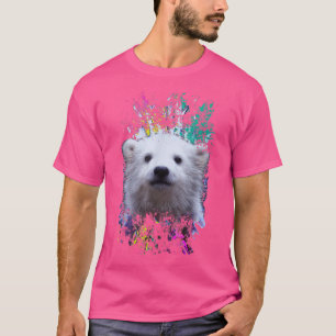 Camiseta Bebé de oso polar colorido