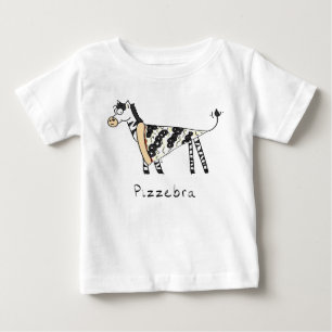 Camiseta bebé de Pizzebra Pizza Zebra Kid